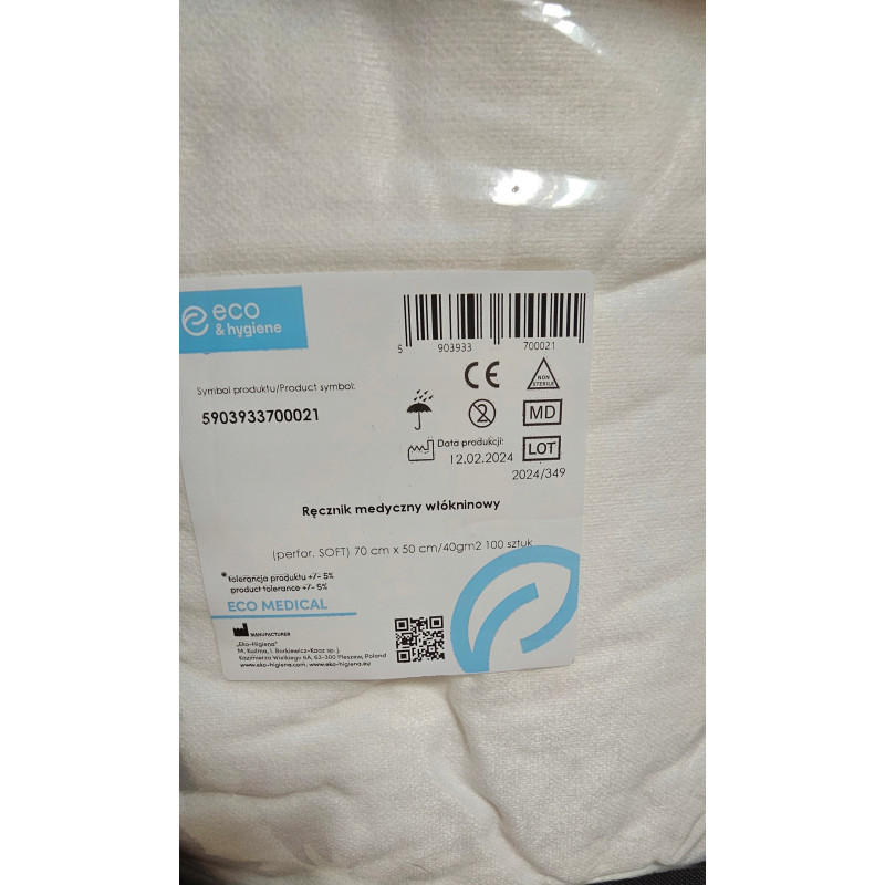 Ręcznik fryzjerski Eko-Higiena perforowany 70x50 cm 100 szt.